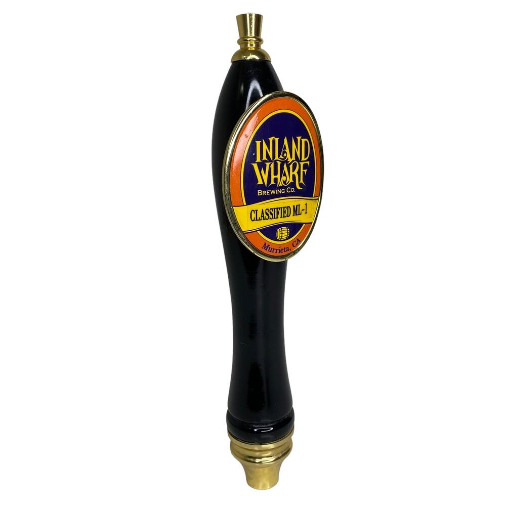Inland Wharf Brewing Co. Classified ML-1 Murrieta, Ca Beer Tap Handle
